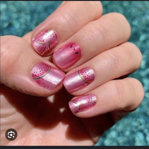 💅🏼 Color Street 💯 Real Nail Polish Strips 💅🏼 Melon-Dramatic - Picture 5 of 8